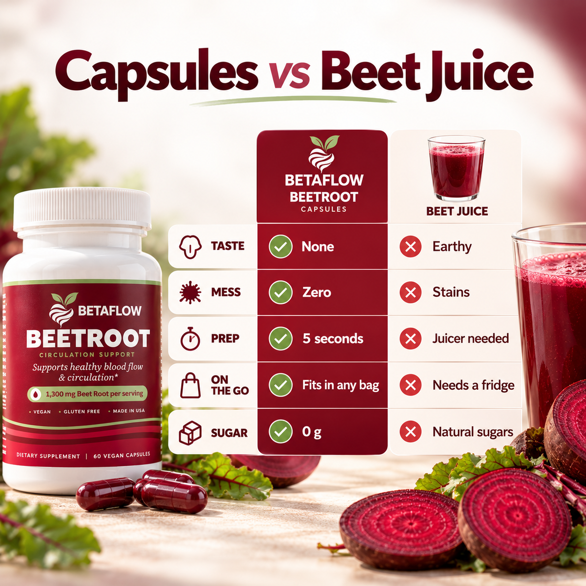 Betaflow™ - Beetroot Capsules