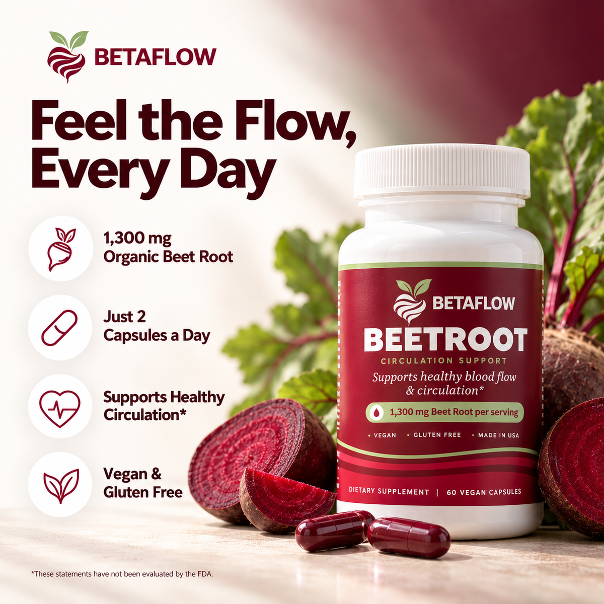 Betaflow™ - Beetroot Capsules